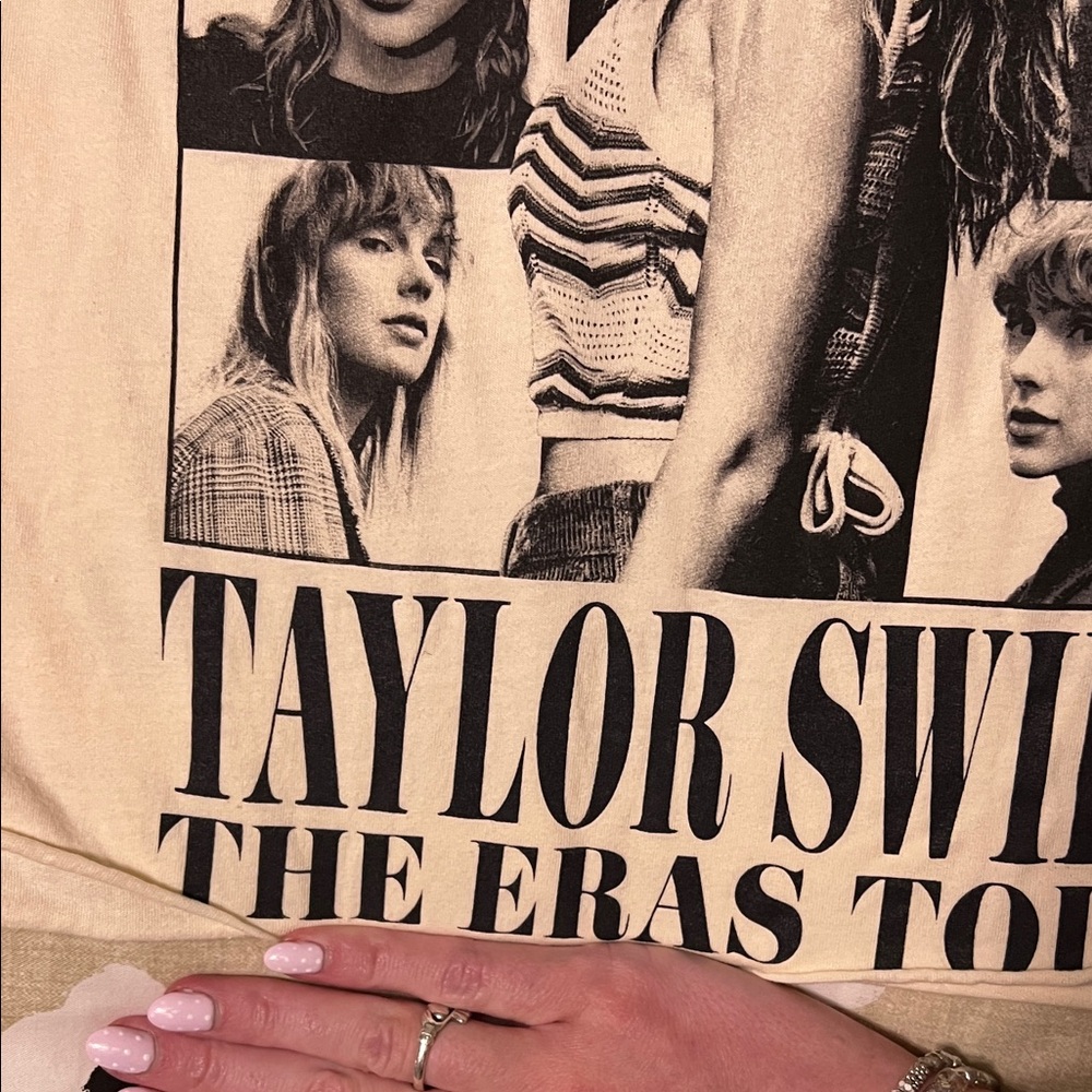 Taylor Swift Cream The Eras Tour Photo Collage Tee - Picture 5 of 7